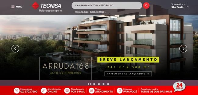 Tecnisa passa a usar chamadas de vídeo com um clique em seu site