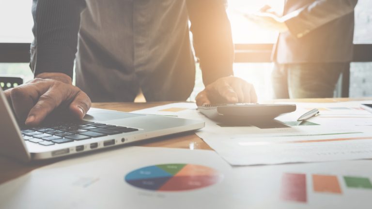 fiscal, cálculo, notebook, calculadora