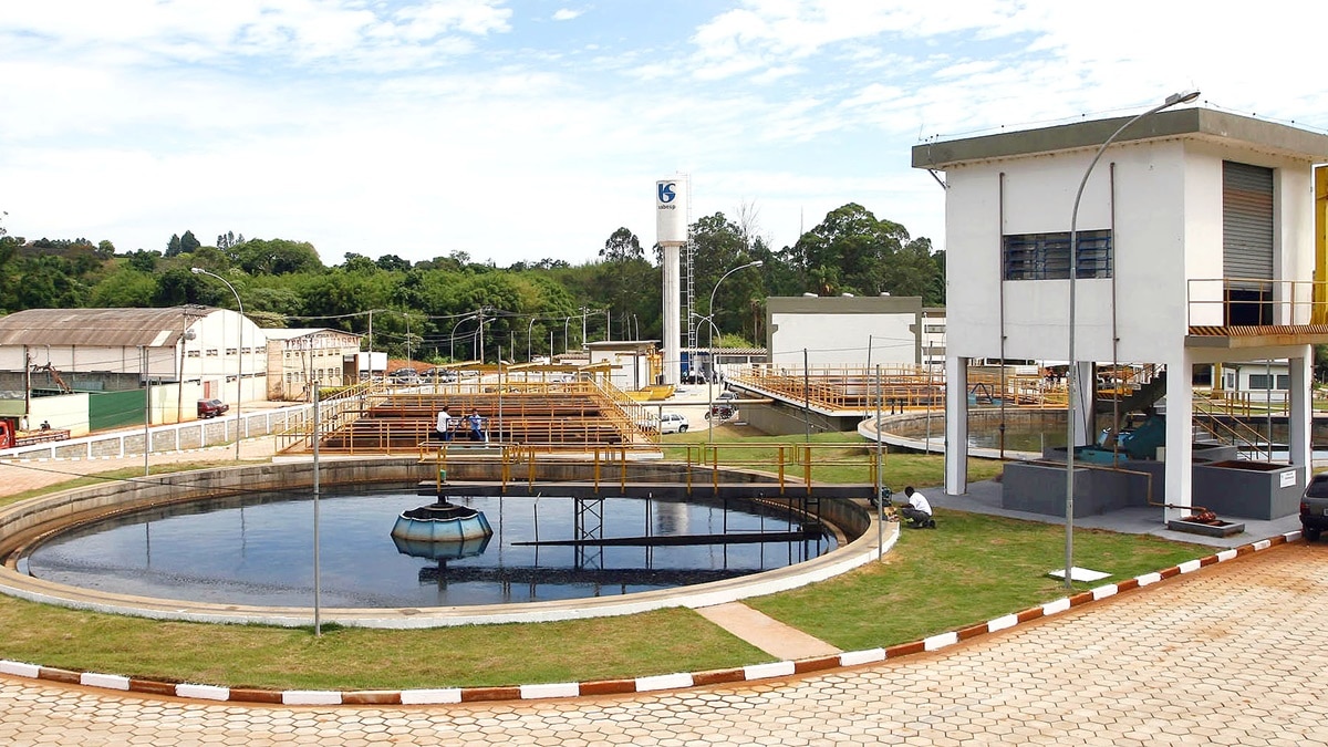 estação de tratamento de água e esgoto da sabesp