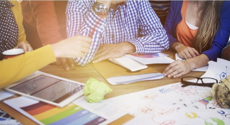 design thinking, reunião, equipe, time