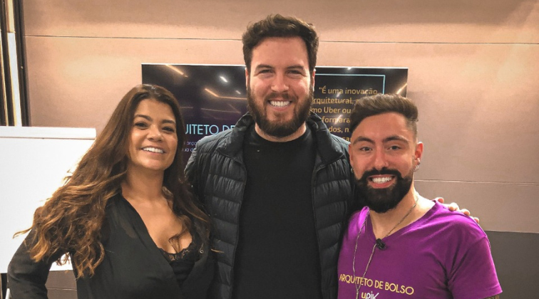 Marcia Monteiro, Thiago Nigro e Daniel Alves - Arquiteto de Bolso