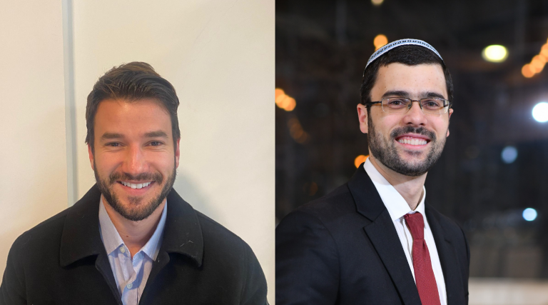 Luiz Katzap, gerente de vendas da Cysource e Luli Rosenberg, hacker ético e professor da Cysource