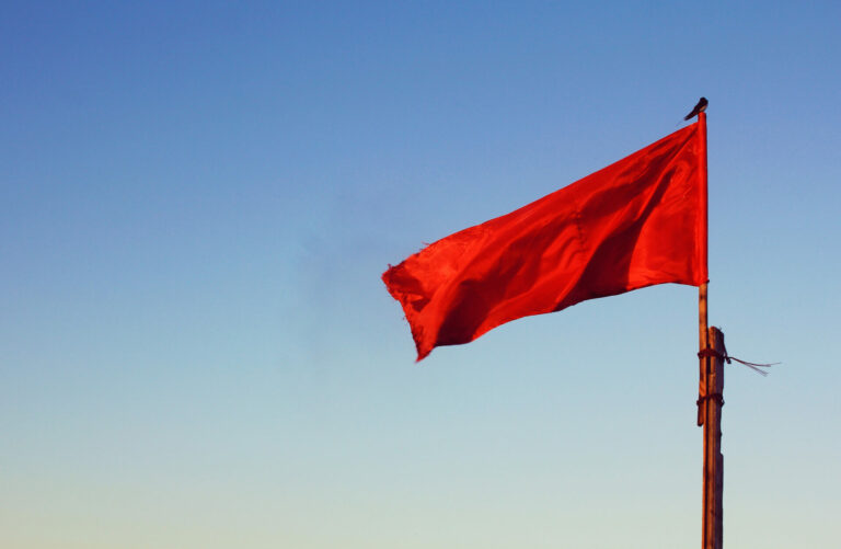 bandeira vermelha
