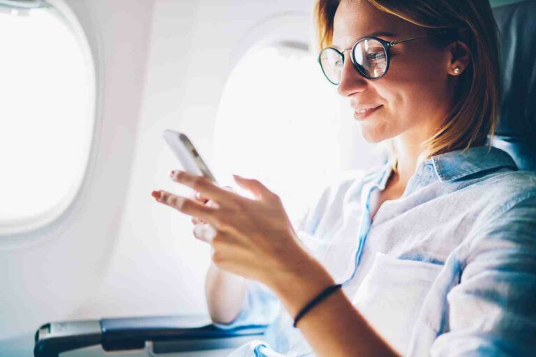 avião smartphone