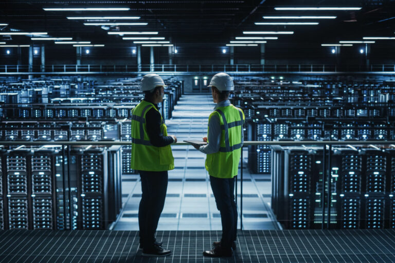 data center, serviços gerenciados, trabalhdores