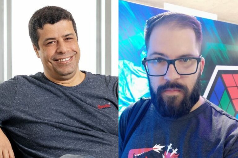 Cleyton de Almeida, CTO da Compass UOL e Thiago Fortunato, head a frente da Área de Inovação