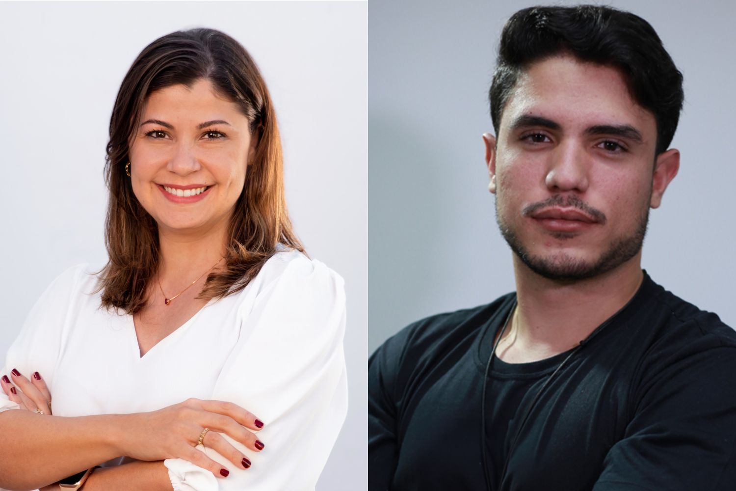 Natalia Cruz, head de Open Finance da Sensedia e Thiago Resende, gerente de produtos de Pix e Open Finance na Efí
