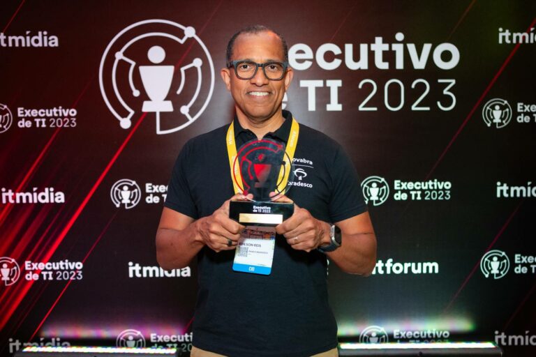 Edilson Dias dos Reis, diretor-executivo do Bradesco, durante o IT Forum Salvador