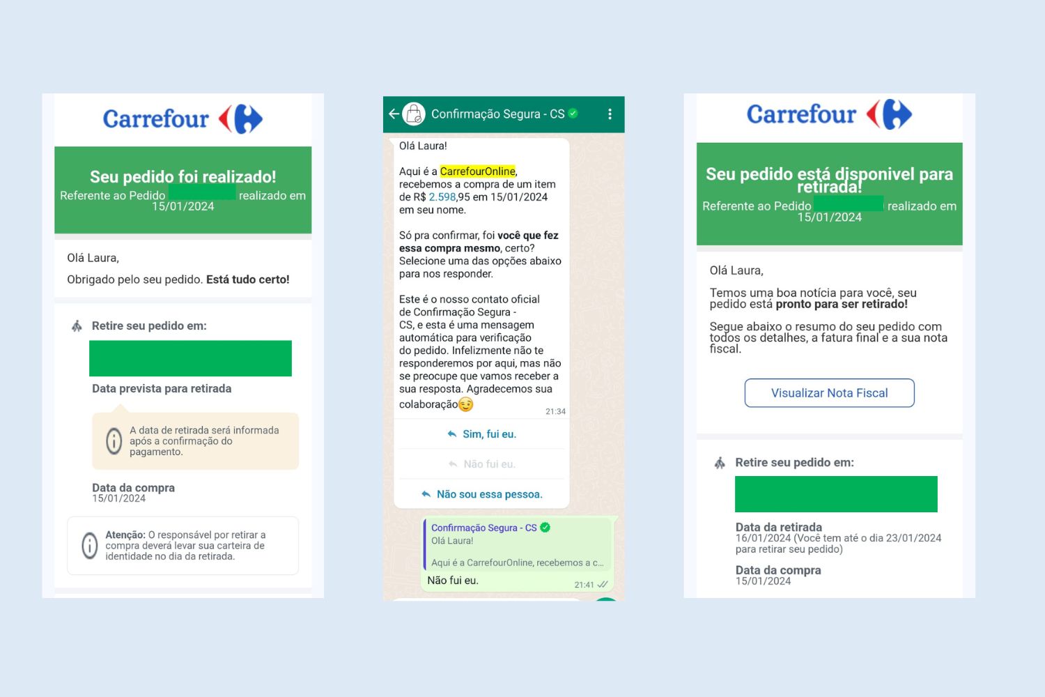 Invasão conta no Carrefour