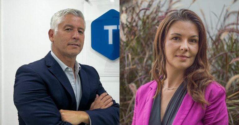 Pablo Zapata, CEO e Maira Gregolin, head de produtos da TrackingTrade