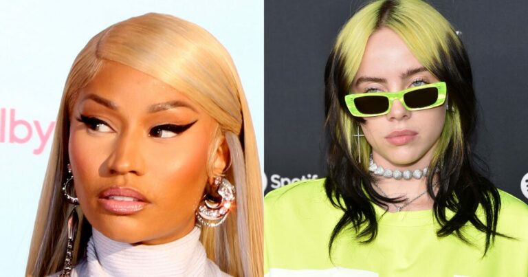 As artistas Nicki Minaj e Billie Eilish