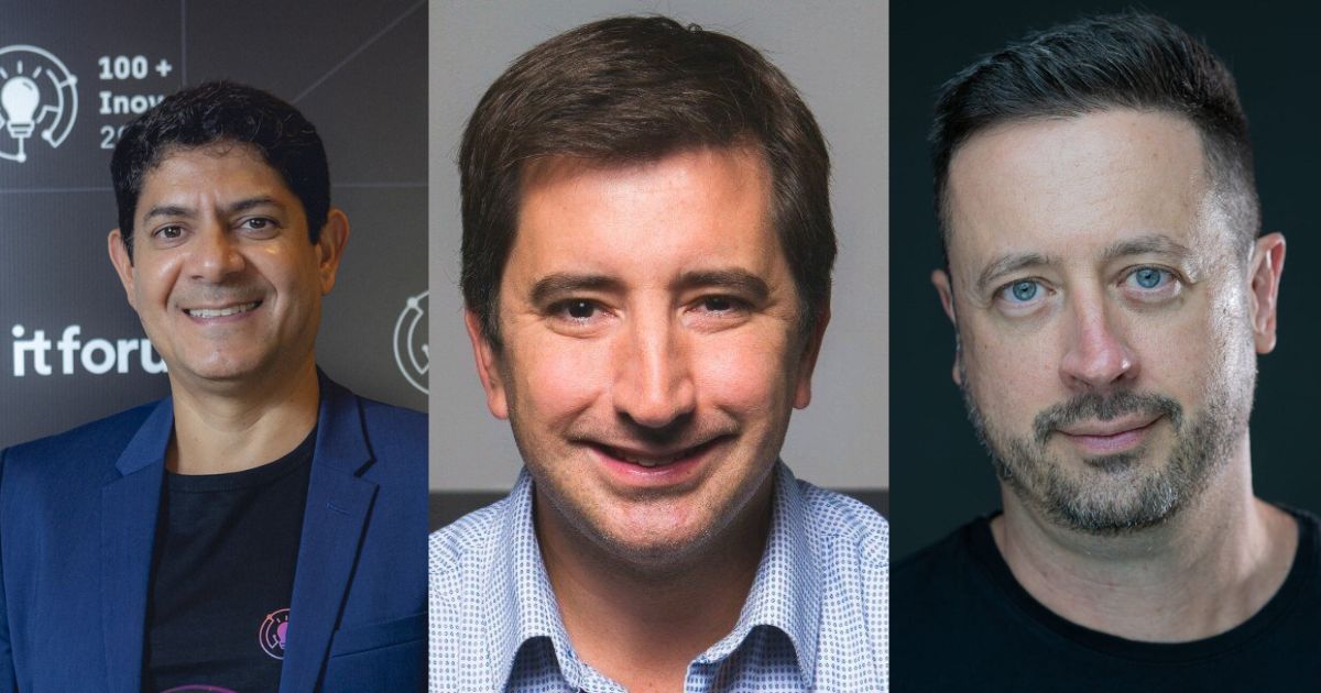 César Augusto dos Santos, Leorys Colletes Alves Júnior e Alexandre Winetzki Fotos: Divulgação