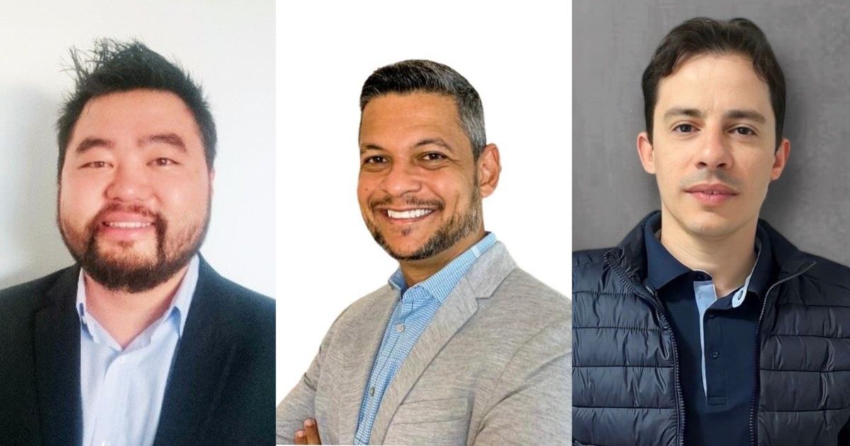 Cesar Heiji Ischida, Rodrigo César Maia e Caue Vicente Fotos: Divulgação