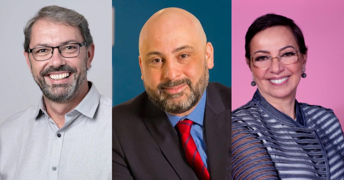 Carlos Morais, Marcelo Bernardino e Tania Consentino Fotos: Divulgação