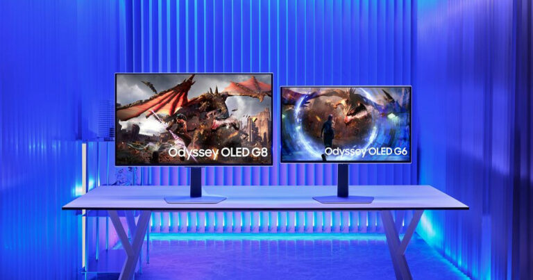Odyssey Monitores gamer OLED G8 G6 Samsung