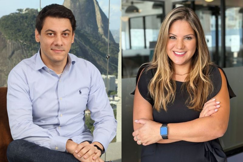 Crislaine Corradine, chief business support officer (CBSO), e Raphael Salomão, deputy chief financial officer (deputy CFO), da Elea Data Centers