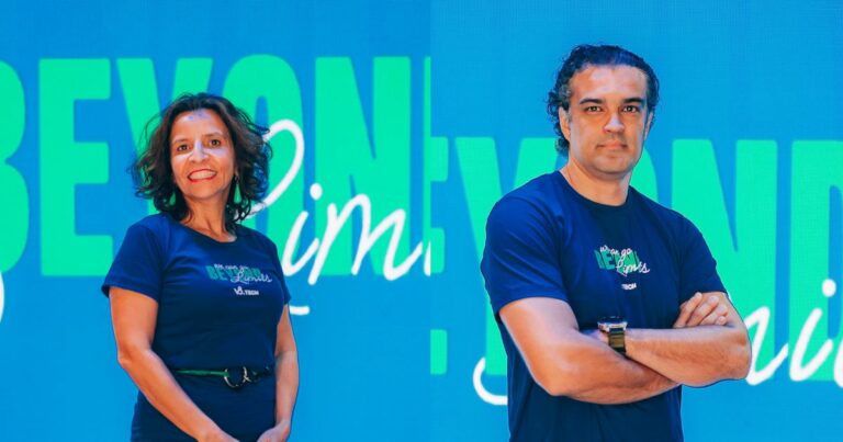 Graci de Melo e Rodrigo Xavier, cofundadores e coCEOs da V8.Tech. Fotos: Divulgação