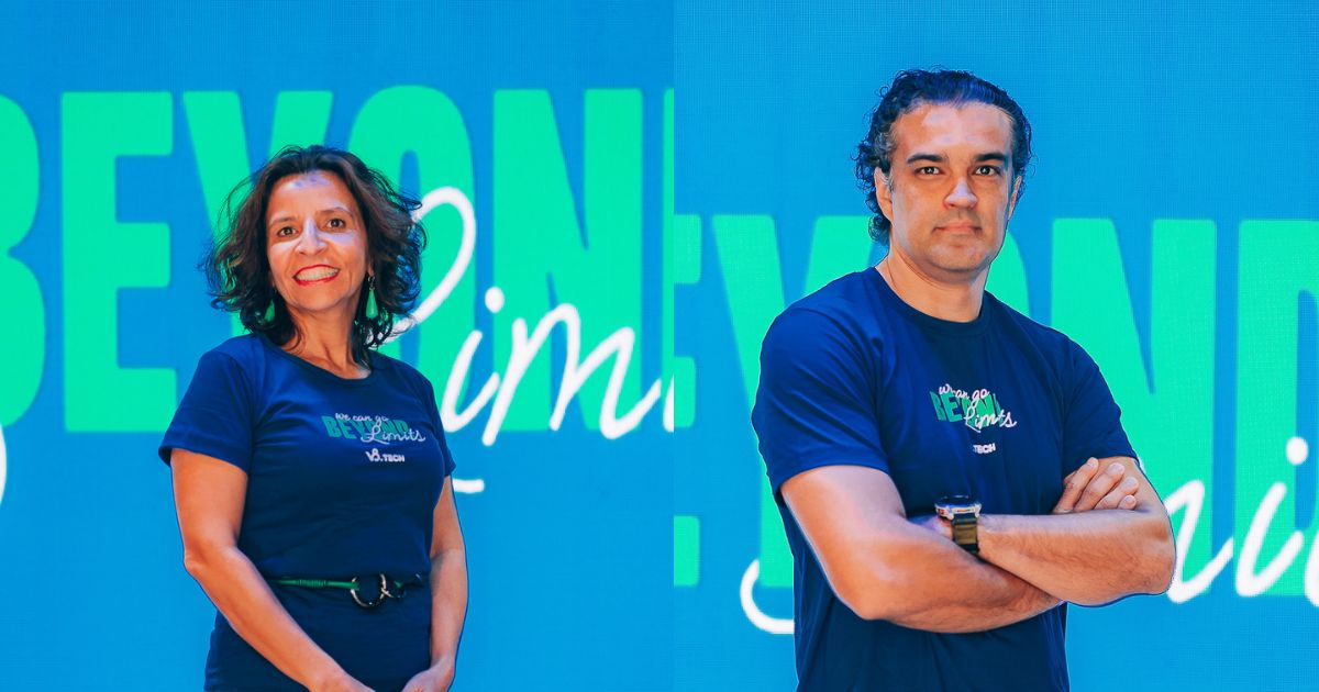 Graci de Melo e Rodrigo Xavier, cofundadores e coCEOs da V8.Tech. Fotos: Divulgação
