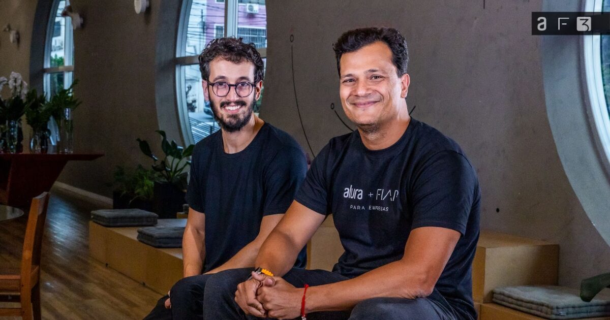 Paulo Silveira e Juliano Tubino, CVO e CEO do Grupo Alun. Imagem: Grupo Alun/Divulgação